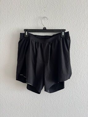 Lululemon Fast and Free Lined Shorts in Black Men's Size Large